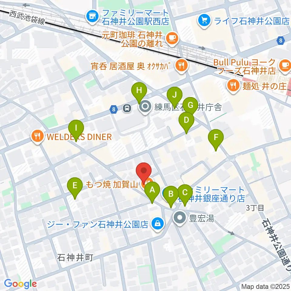 ドットスポットスタジオ周辺の駐車場・コインパーキング一覧地図