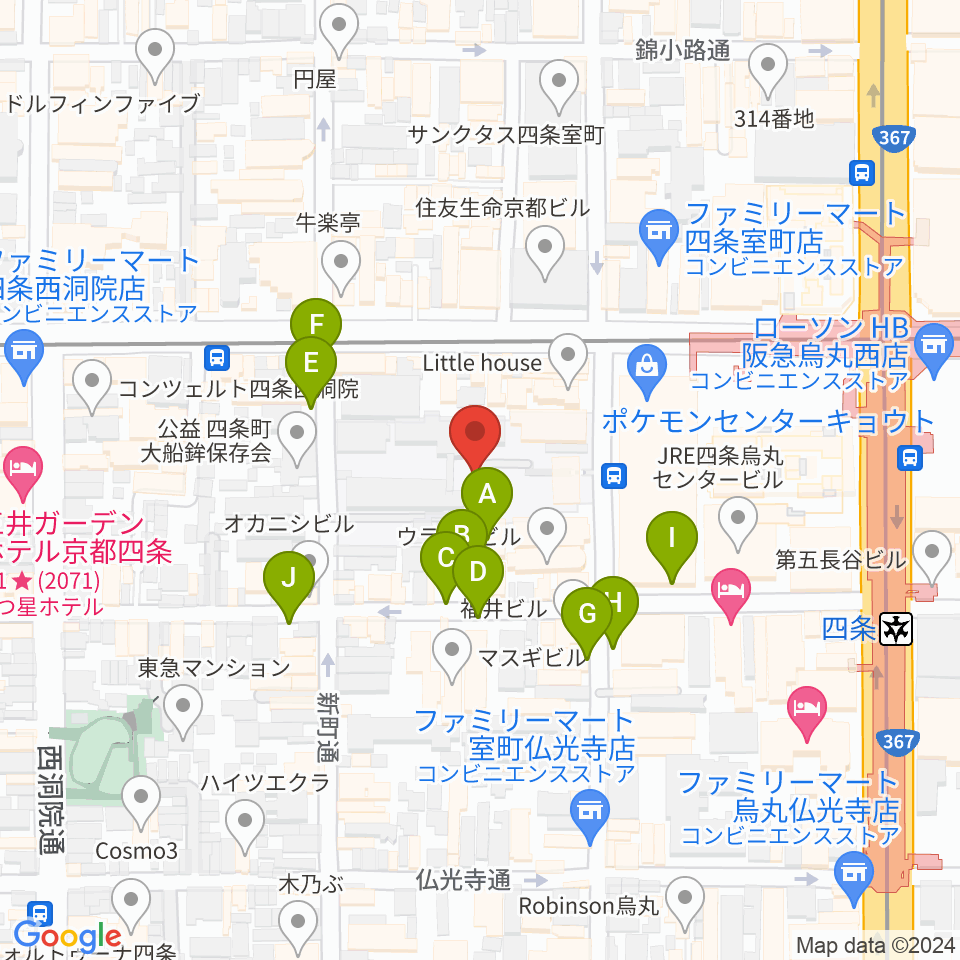 洗心館こころホール周辺の駐車場・コインパーキング一覧地図