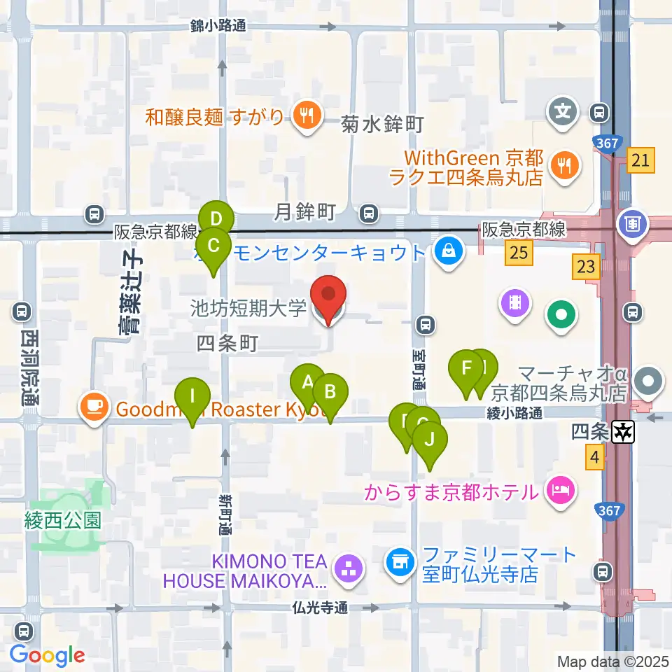 洗心館こころホール周辺の駐車場・コインパーキング一覧地図