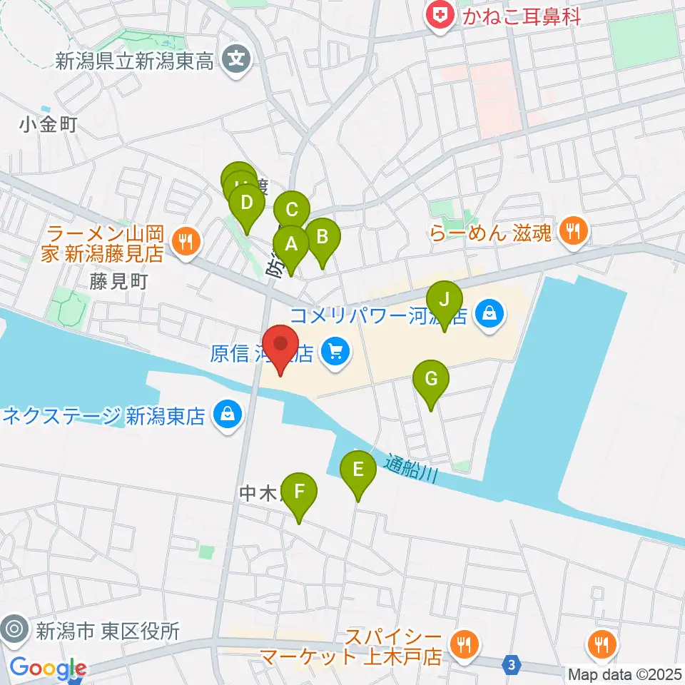 河渡総合センター ヤマハミュージック周辺の駐車場・コインパーキング一覧地図