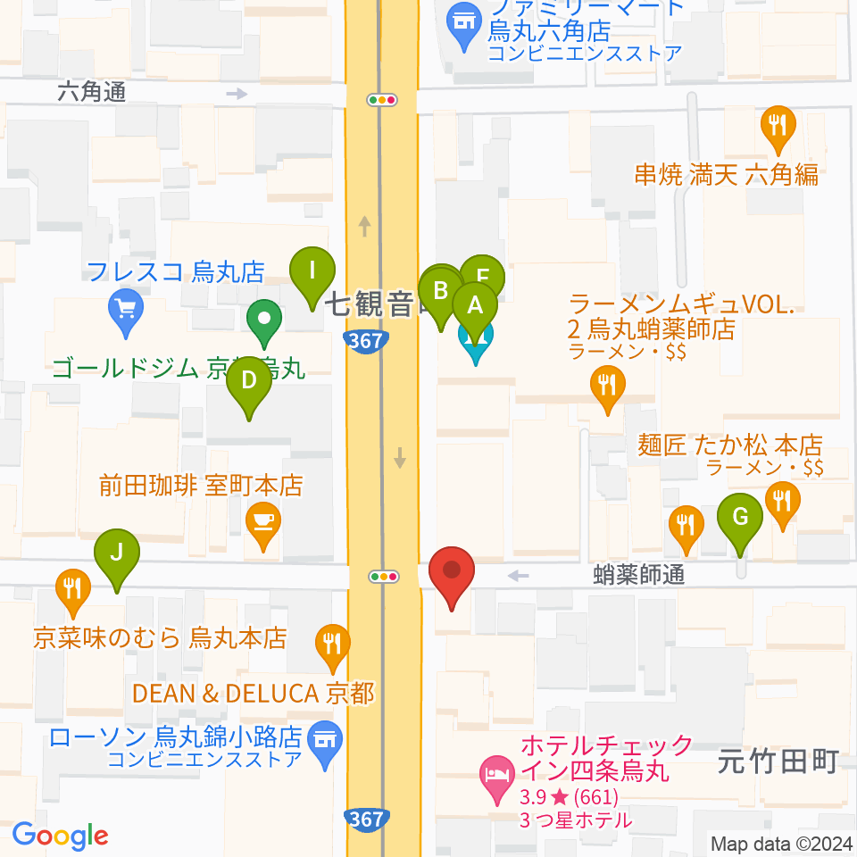 AKKUN’S周辺の駐車場・コインパーキング一覧地図