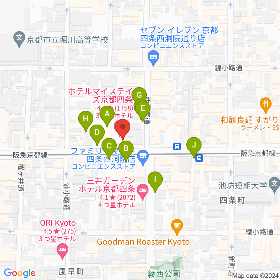 マルコ・ストリングス周辺の駐車場・コインパーキング一覧地図