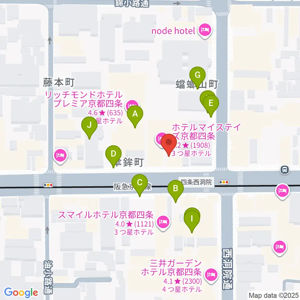 マルコ・ストリングス周辺の駐車場・コインパーキング一覧地図