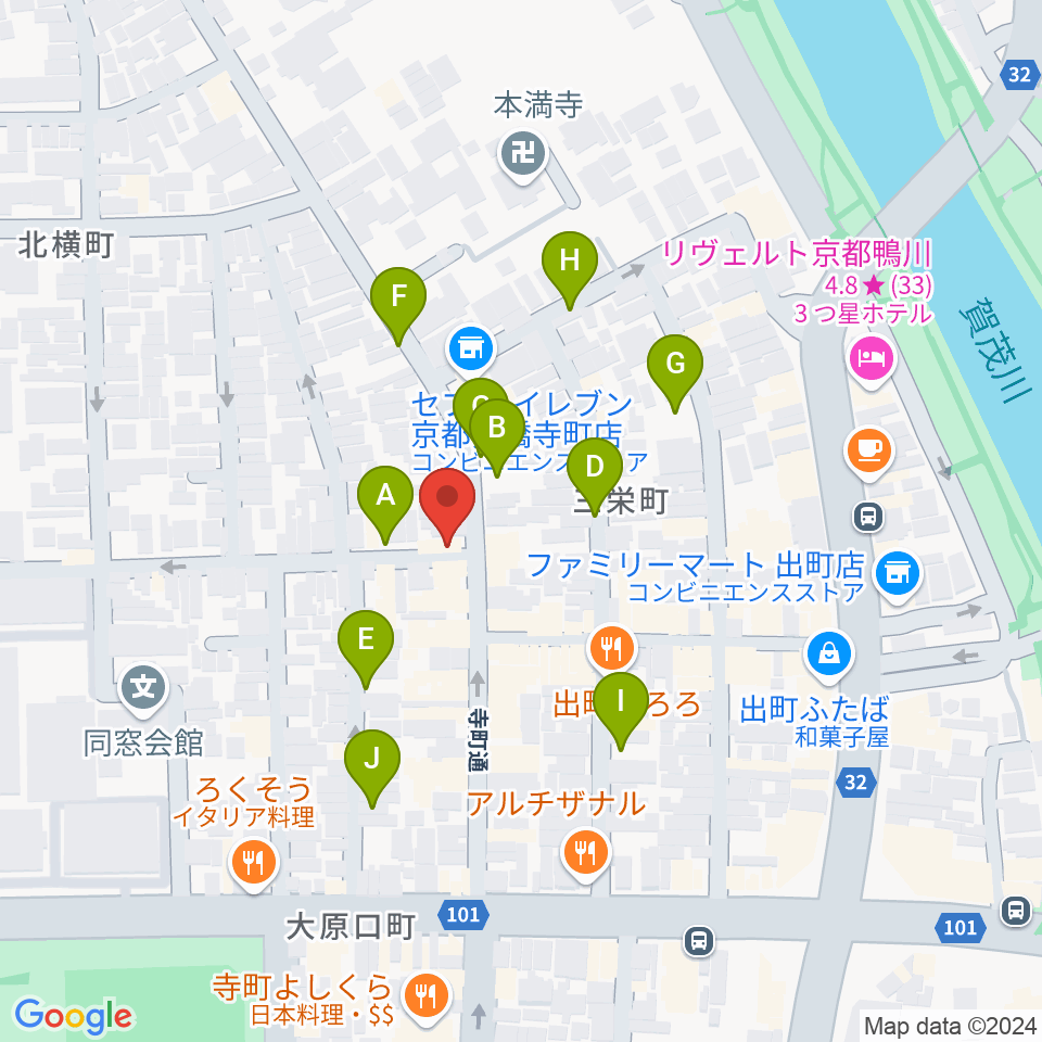 イチイヒロキ Violin Shop周辺の駐車場・コインパーキング一覧地図