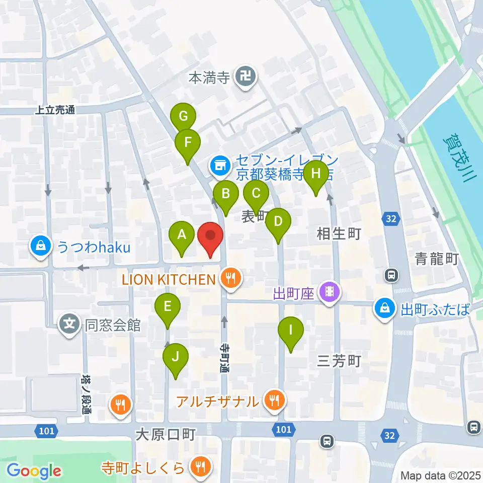 イチイヒロキ Violin Shop周辺の駐車場・コインパーキング一覧地図