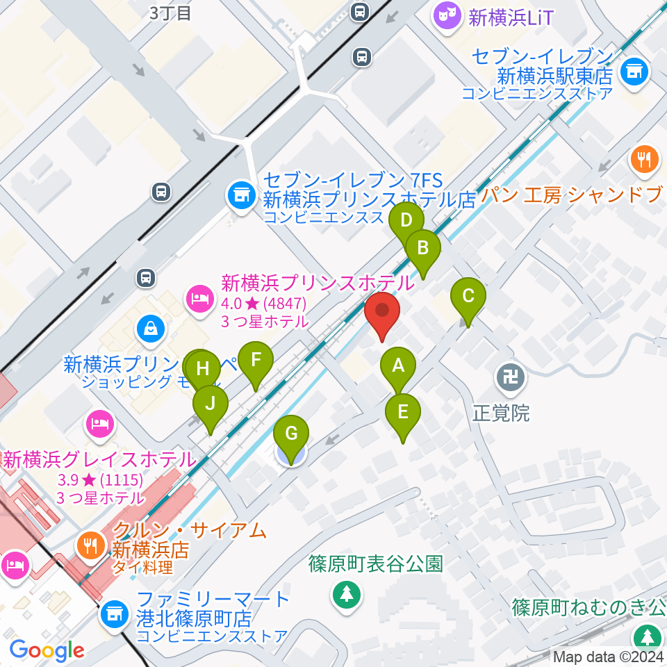 キミノ音楽教室周辺の駐車場・コインパーキング一覧地図