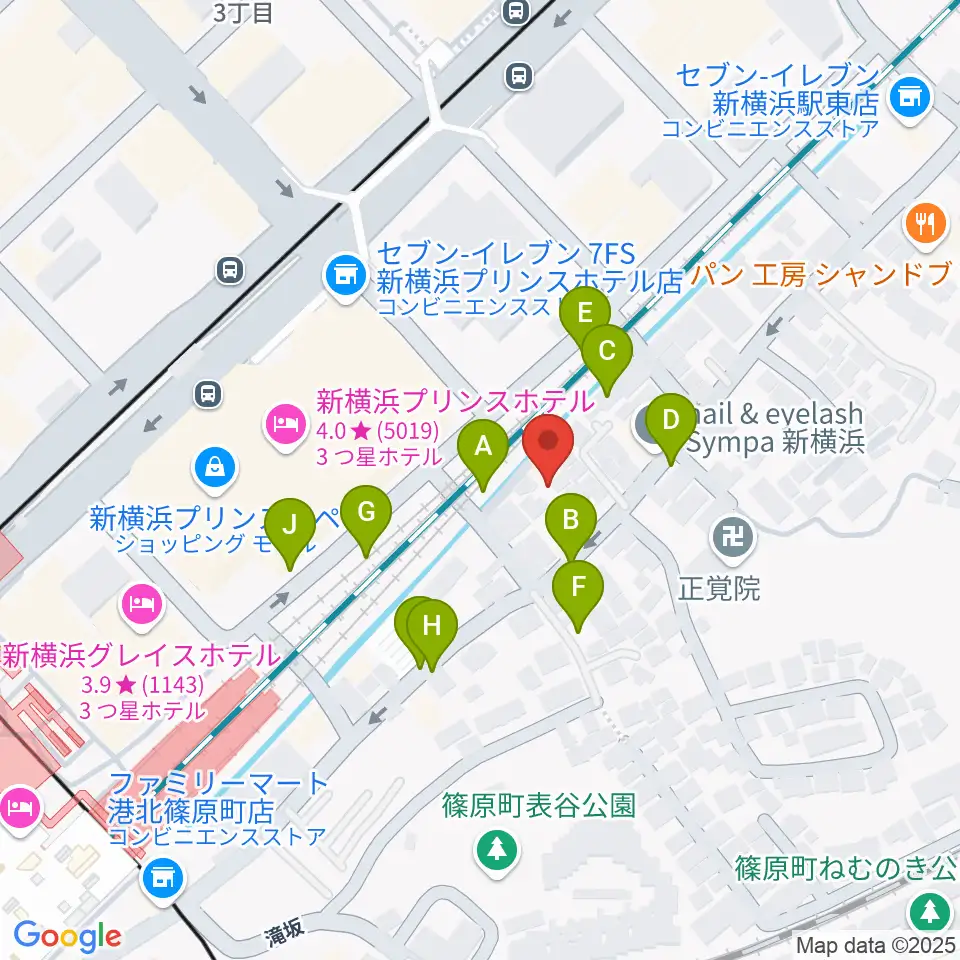 キミノ音楽教室周辺の駐車場・コインパーキング一覧地図