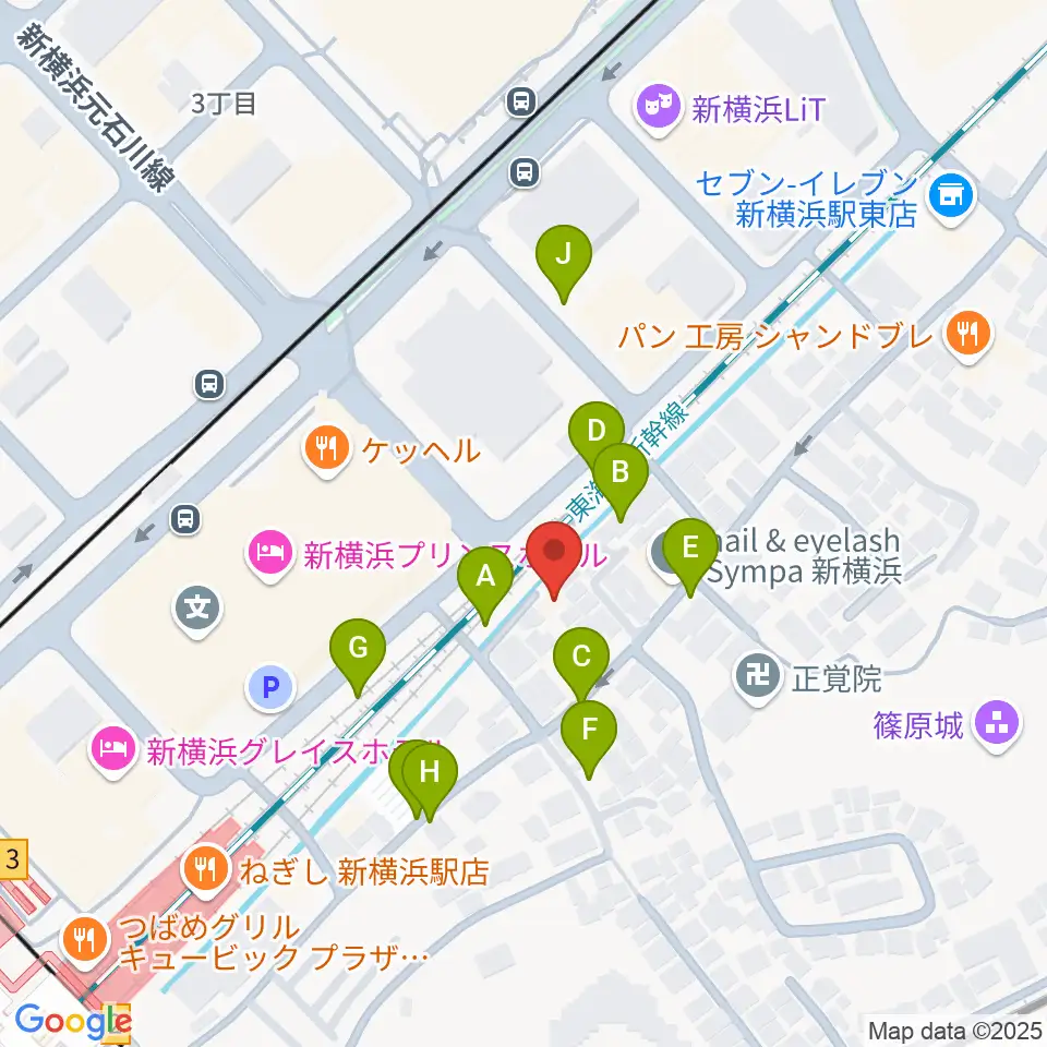 キミノ音楽教室周辺の駐車場・コインパーキング一覧地図