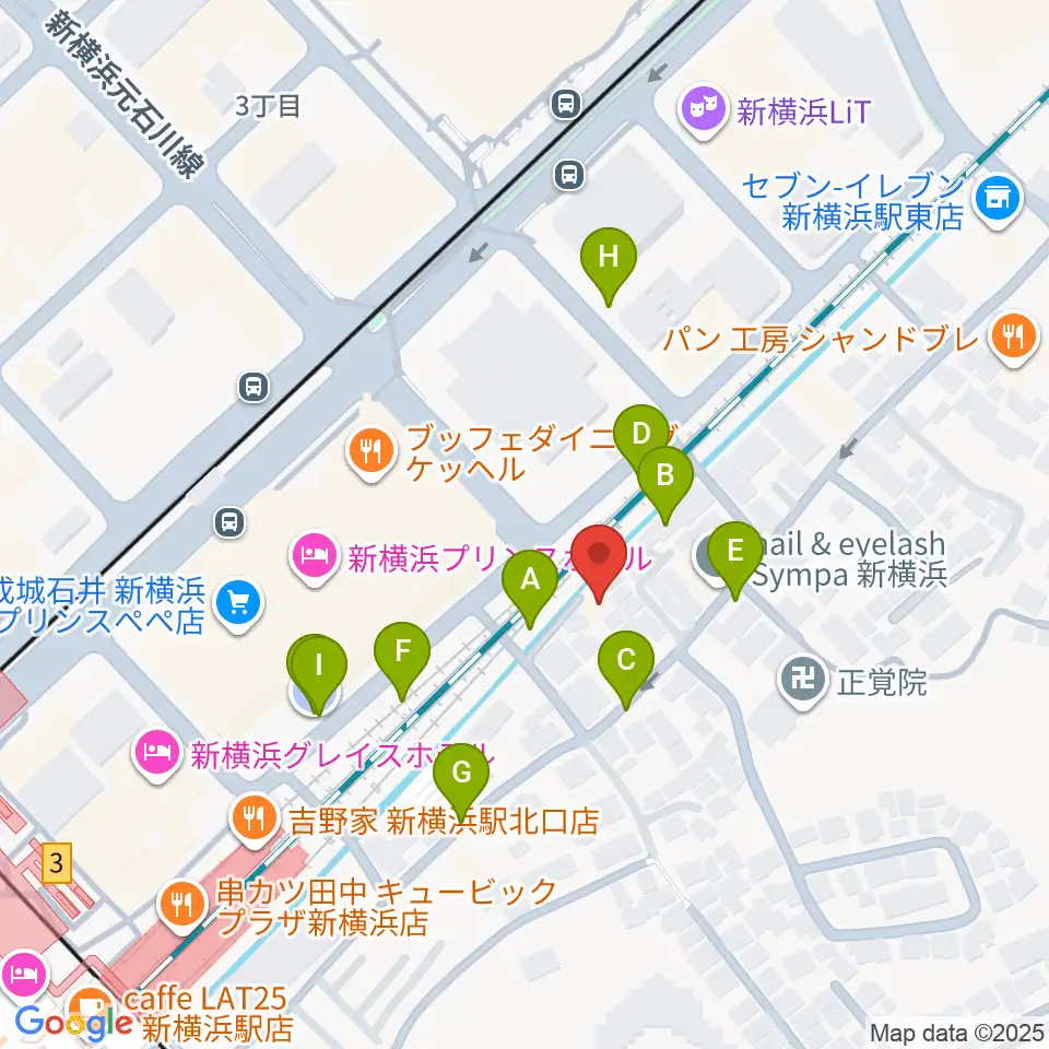 キミノ音楽教室周辺の駐車場・コインパーキング一覧地図