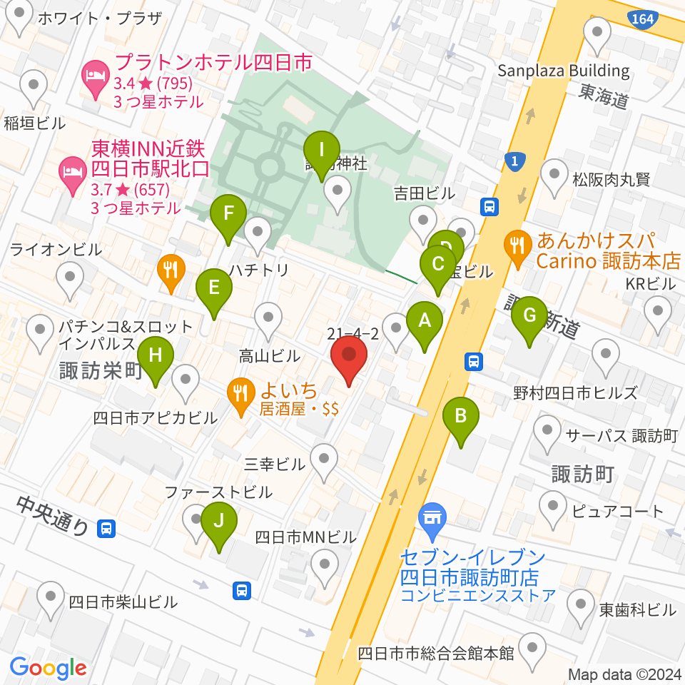 コスモ楽器周辺の駐車場・コインパーキング一覧地図