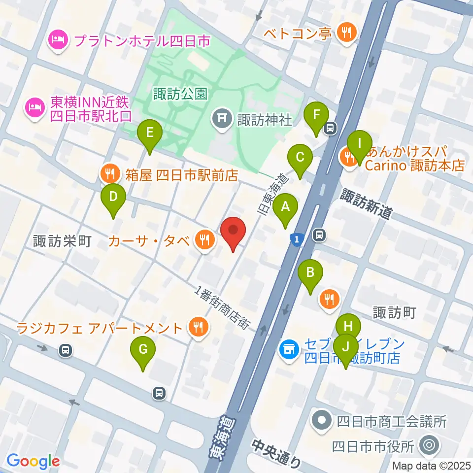 コスモ楽器周辺の駐車場・コインパーキング一覧地図