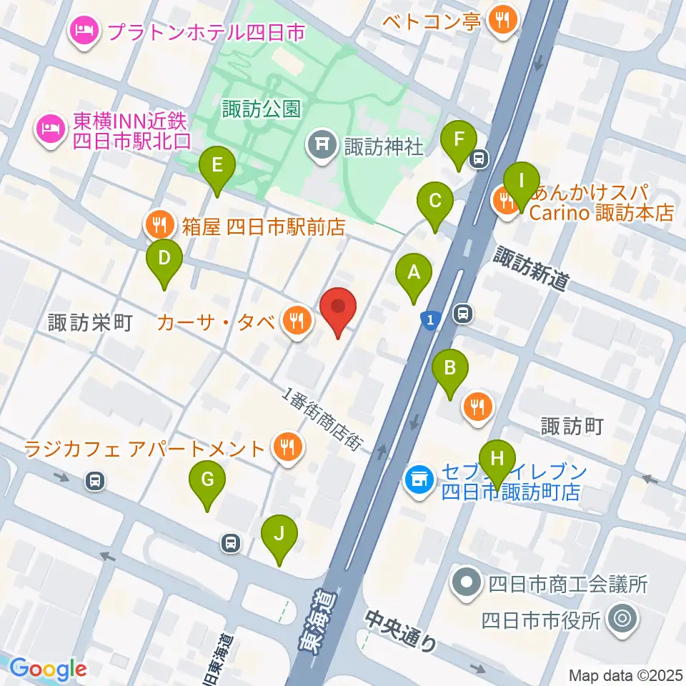 コスモ楽器周辺の駐車場・コインパーキング一覧地図
