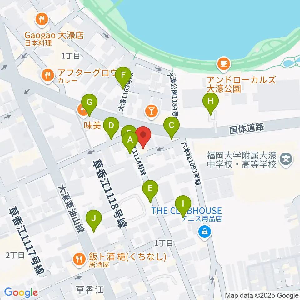 アルト・クレフ大濠周辺の駐車場・コインパーキング一覧地図