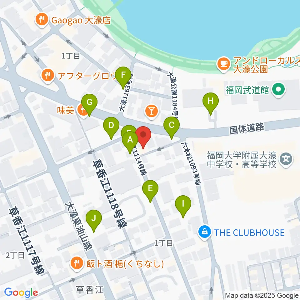 アルト・クレフ大濠周辺の駐車場・コインパーキング一覧地図