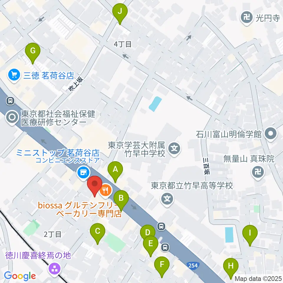 西部ピアノ東京周辺の駐車場・コインパーキング一覧地図