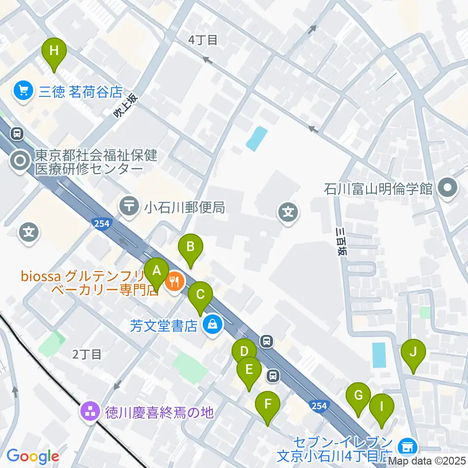 西部ピアノ東京周辺の駐車場・コインパーキング一覧地図