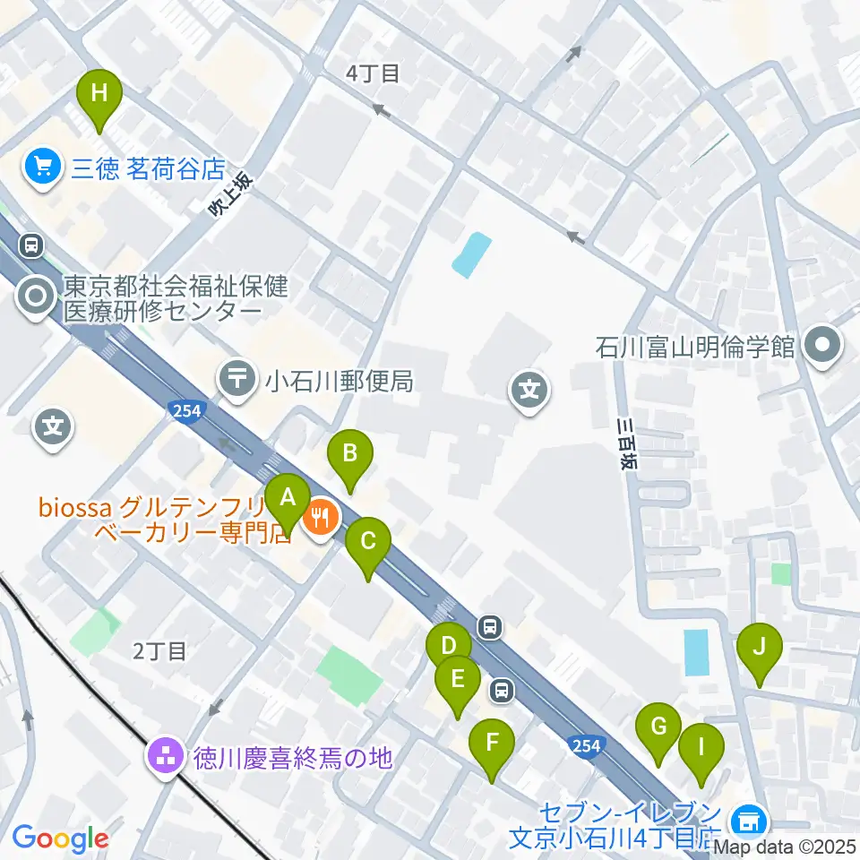 西部ピアノ東京周辺の駐車場・コインパーキング一覧地図