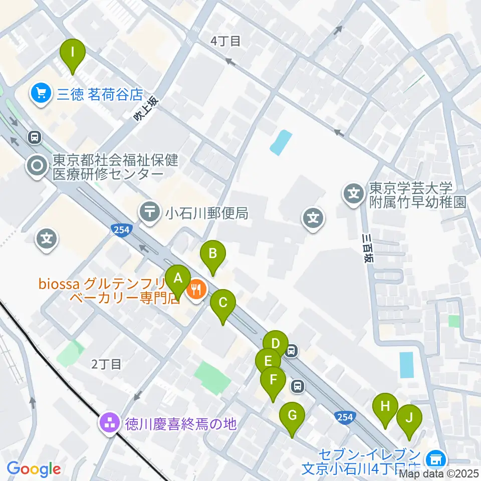 西部ピアノ東京周辺の駐車場・コインパーキング一覧地図