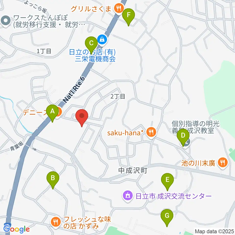 成沢プレーゴセンター ヤマハ音楽教室周辺の駐車場・コインパーキング一覧地図