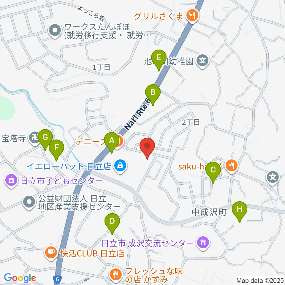 成沢プレーゴセンター ヤマハ音楽教室周辺の駐車場・コインパーキング一覧地図