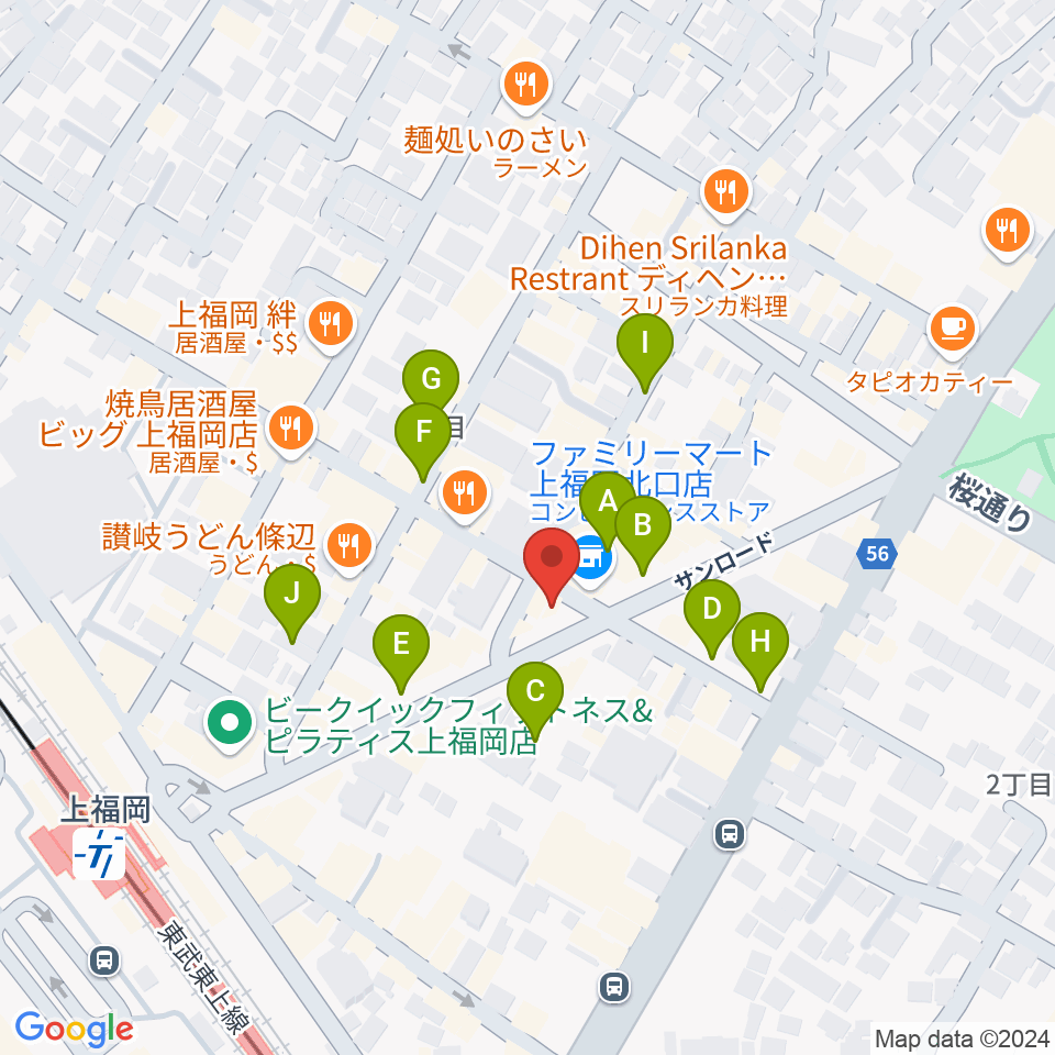 スカイワードミュージックスクール周辺の駐車場・コインパーキング一覧地図