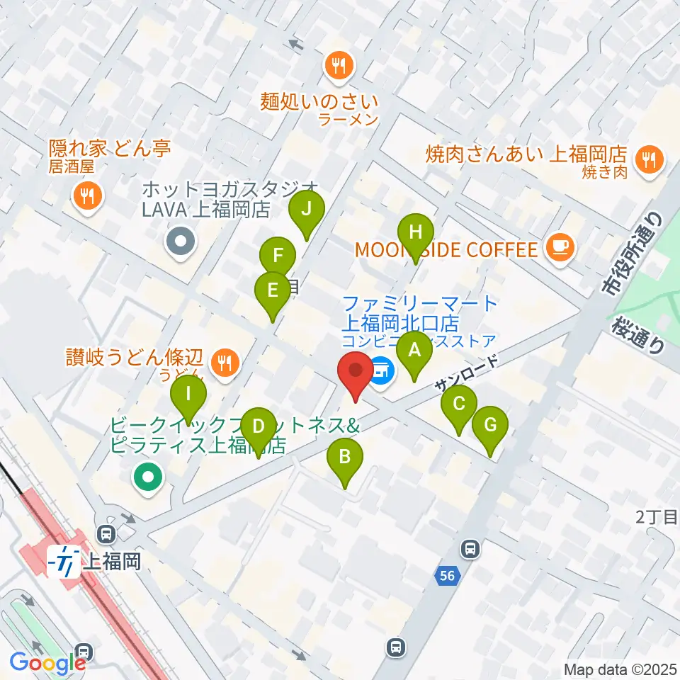 スカイワードミュージックスクール周辺の駐車場・コインパーキング一覧地図