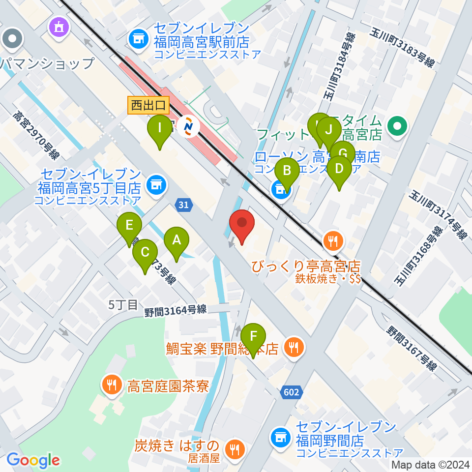 音楽教室lalamusica（ララムジカ）周辺の駐車場・コインパーキング一覧地図