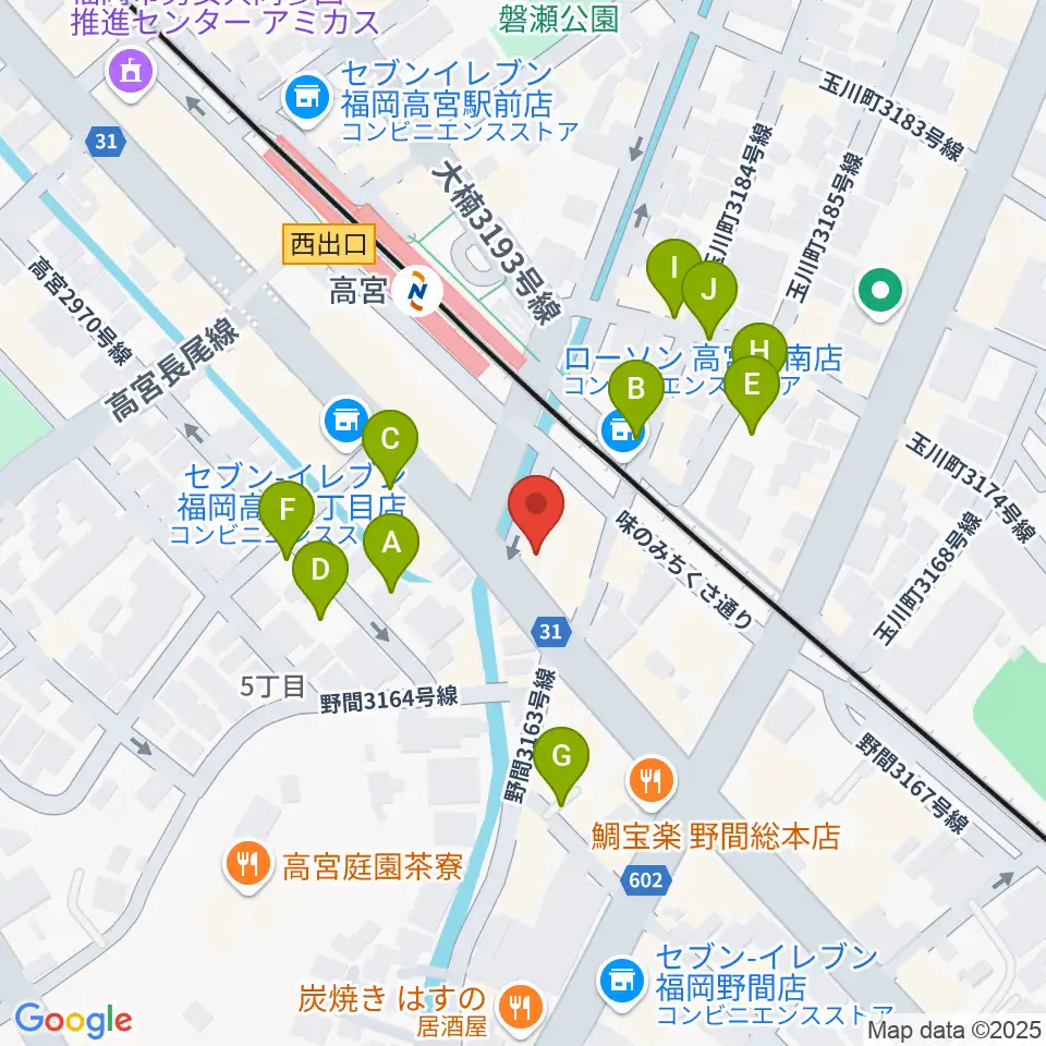 音楽教室lalamusica（ララムジカ）周辺の駐車場・コインパーキング一覧地図