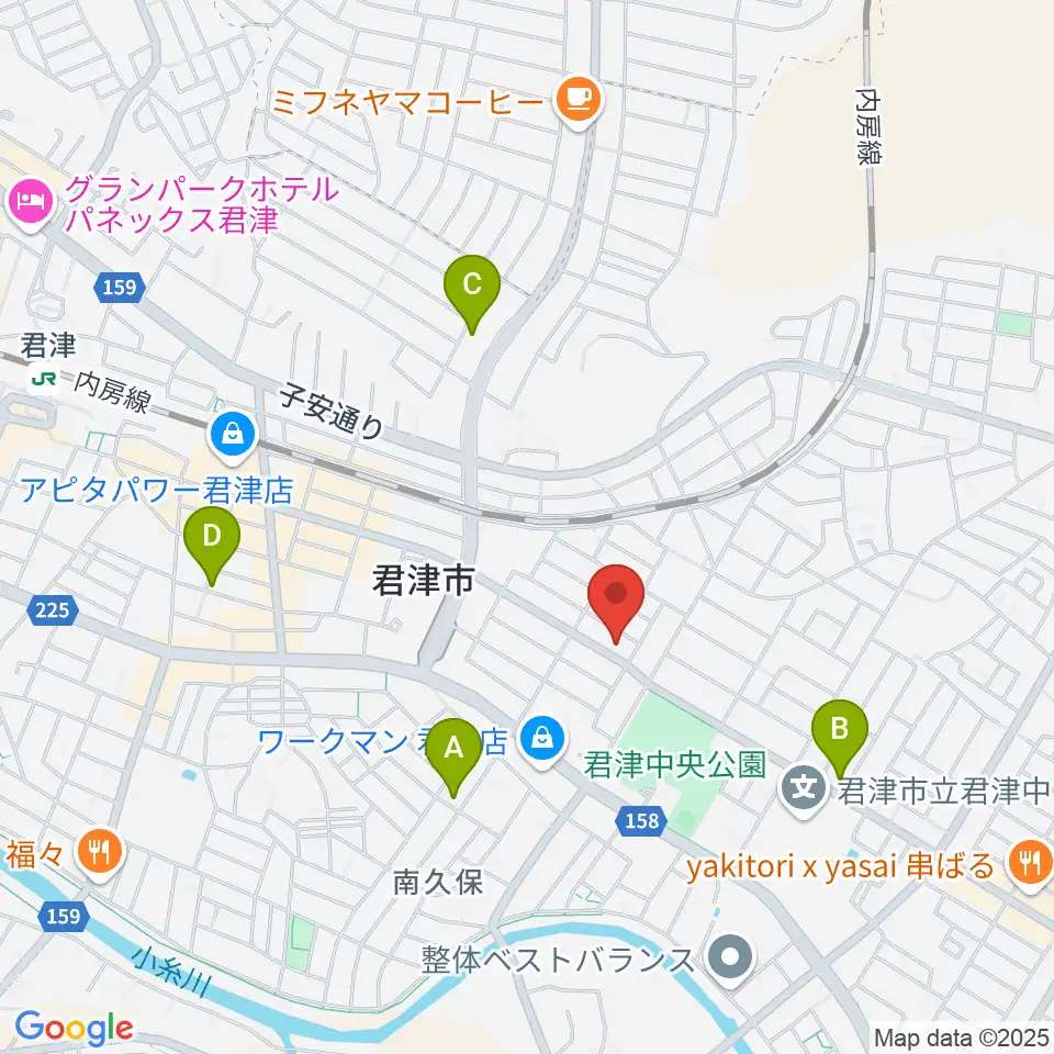 音楽教室ピアチェーレ周辺の駐車場・コインパーキング一覧地図