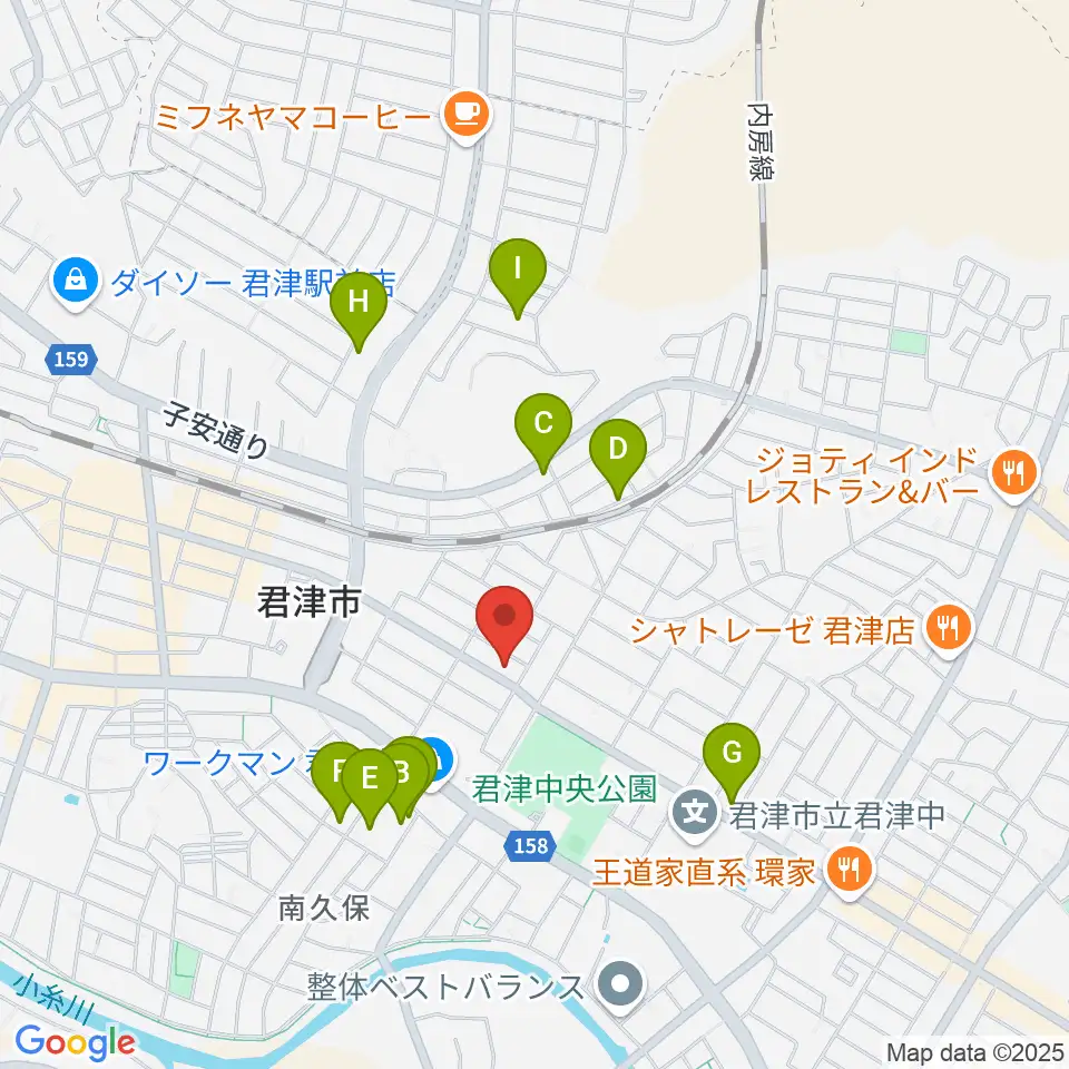 音楽教室ピアチェーレ周辺の駐車場・コインパーキング一覧地図