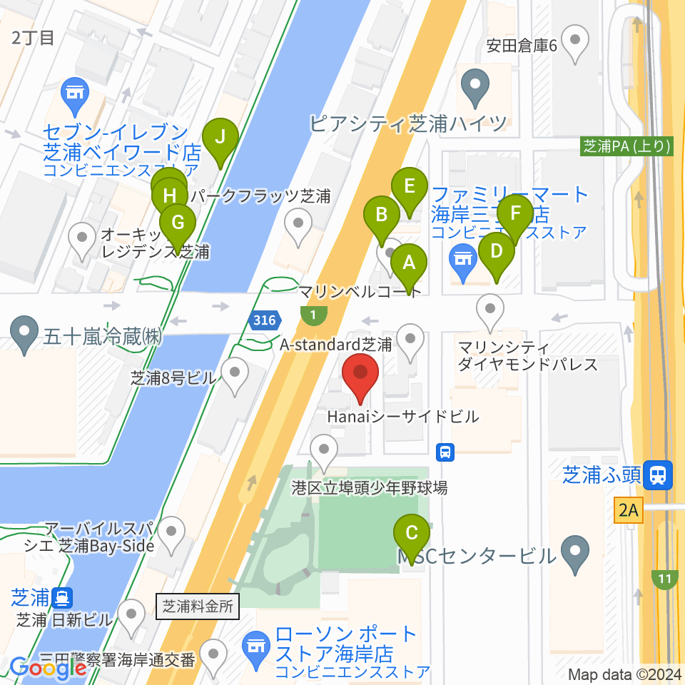 ピアノ運送株式会社周辺の駐車場・コインパーキング一覧地図