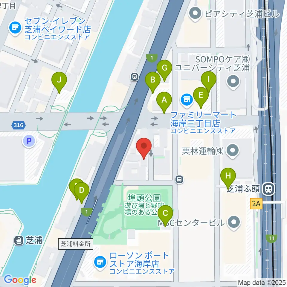 ピアノ運送株式会社周辺の駐車場・コインパーキング一覧地図