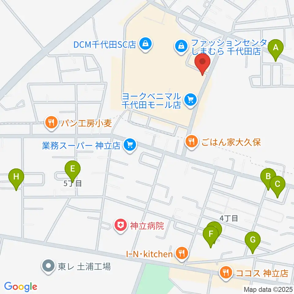 かすみがうらセンター ヤマハミュージック周辺の駐車場・コインパーキング一覧地図