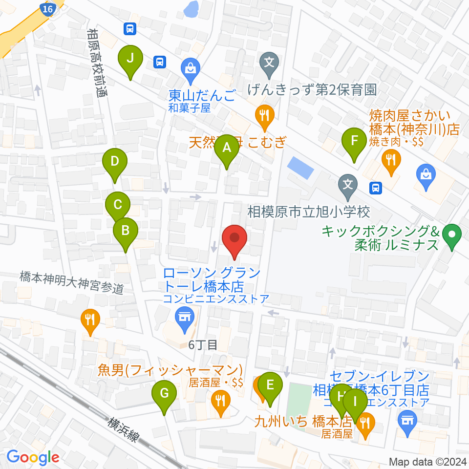 Piacere Music School 橋本教室周辺の駐車場・コインパーキング一覧地図