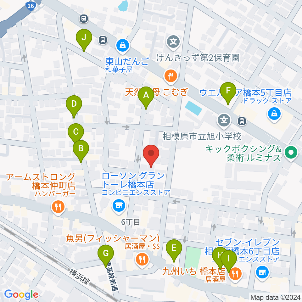 Piacere Music School 橋本教室周辺の駐車場・コインパーキング一覧地図