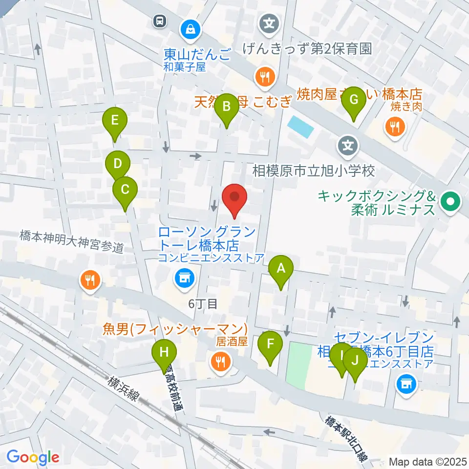 Piacere Music School 橋本教室周辺の駐車場・コインパーキング一覧地図
