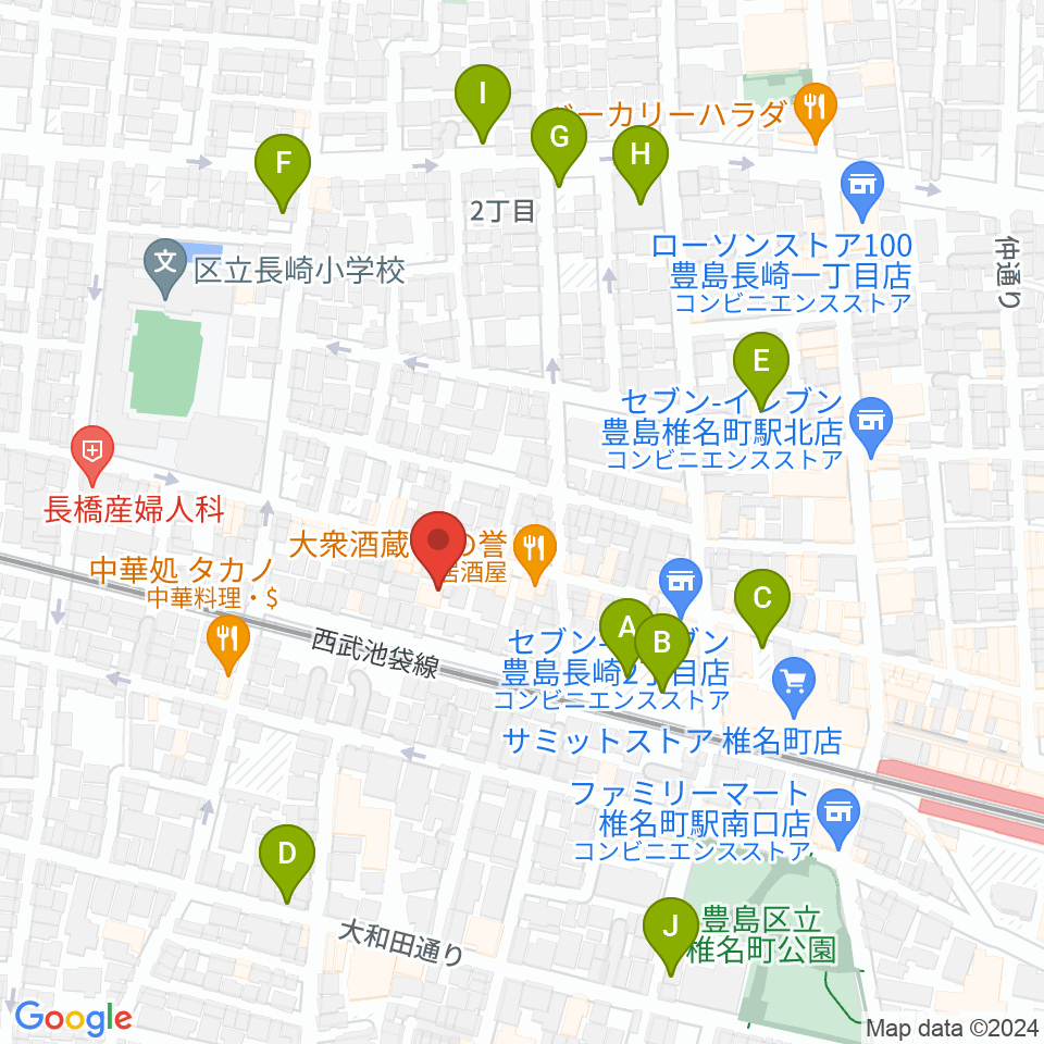 バッハはうす周辺の駐車場・コインパーキング一覧地図