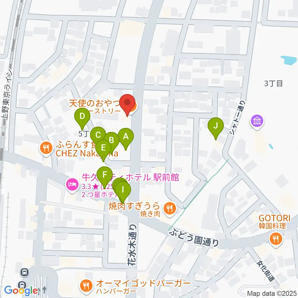 セイワ楽器 牛久センター周辺の駐車場・コインパーキング一覧地図
