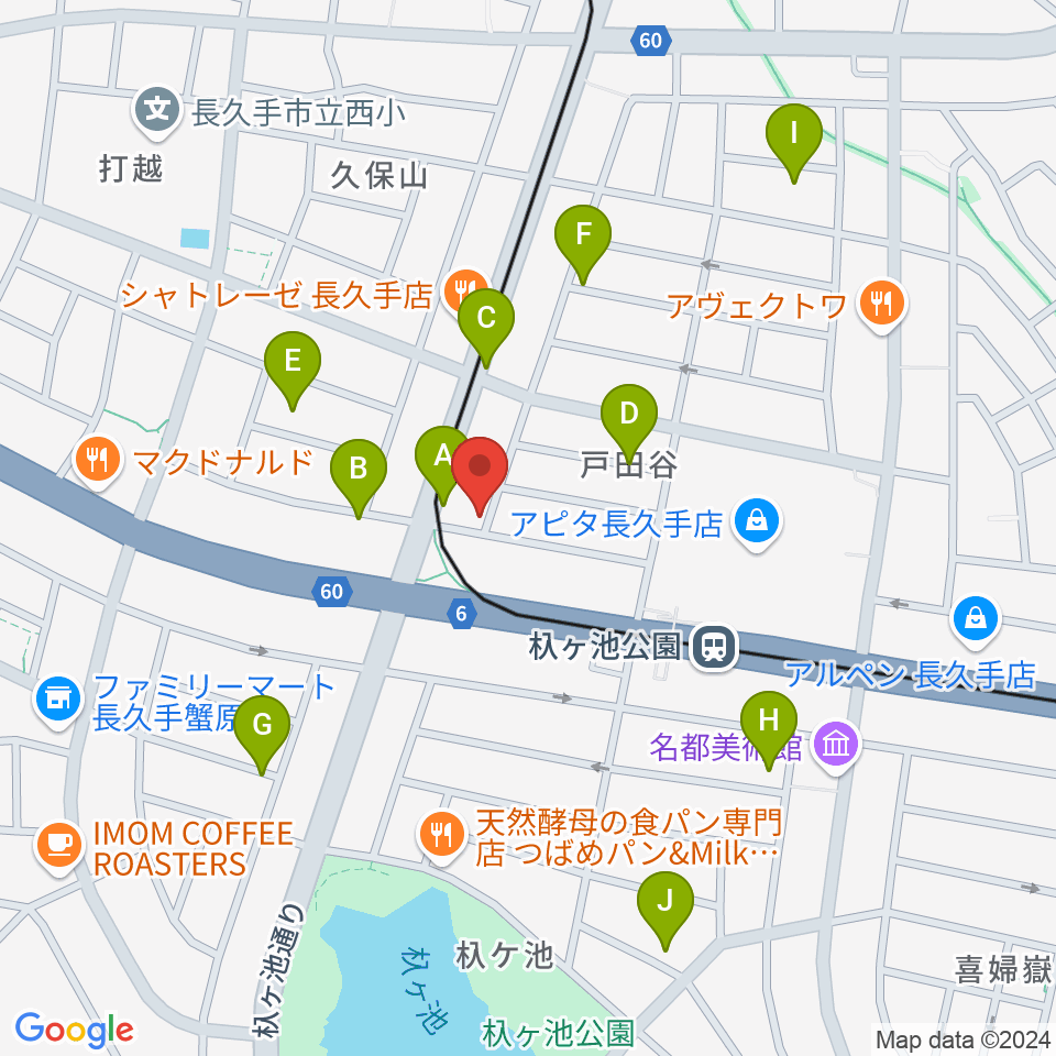 安立ピアノ＆ハープ研究所周辺の駐車場・コインパーキング一覧地図