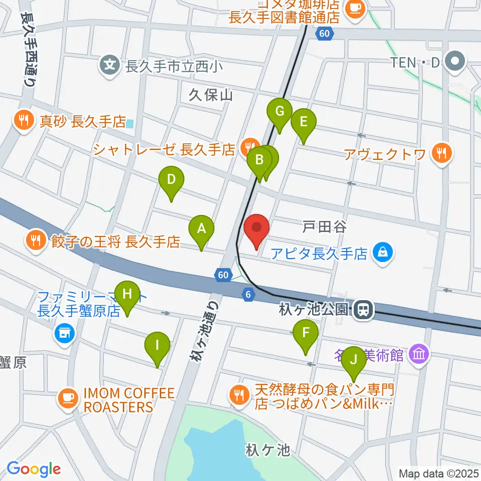 安立ピアノ＆ハープ研究所周辺の駐車場・コインパーキング一覧地図