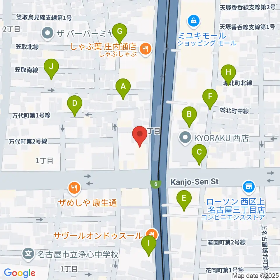 ヤマハミュージック リニューアルピアノショップ周辺の駐車場・コインパーキング一覧地図