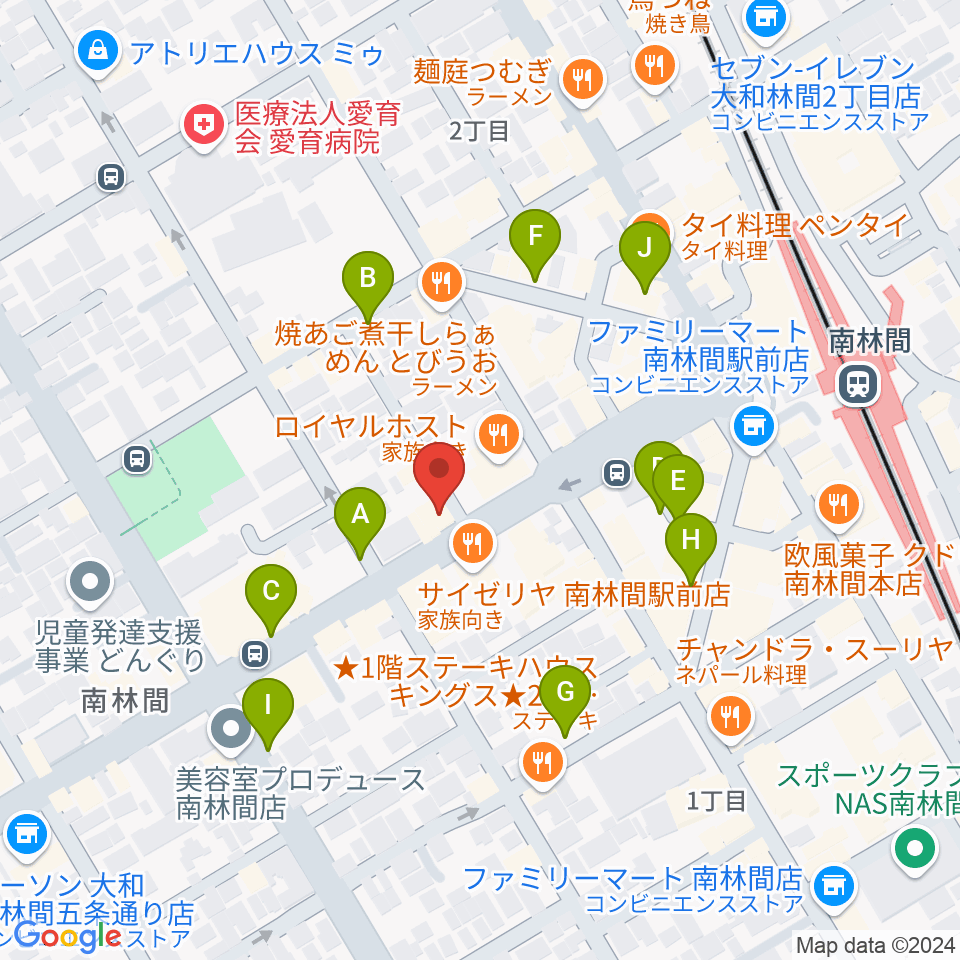 みゆき音楽アトリエ周辺の駐車場・コインパーキング一覧地図