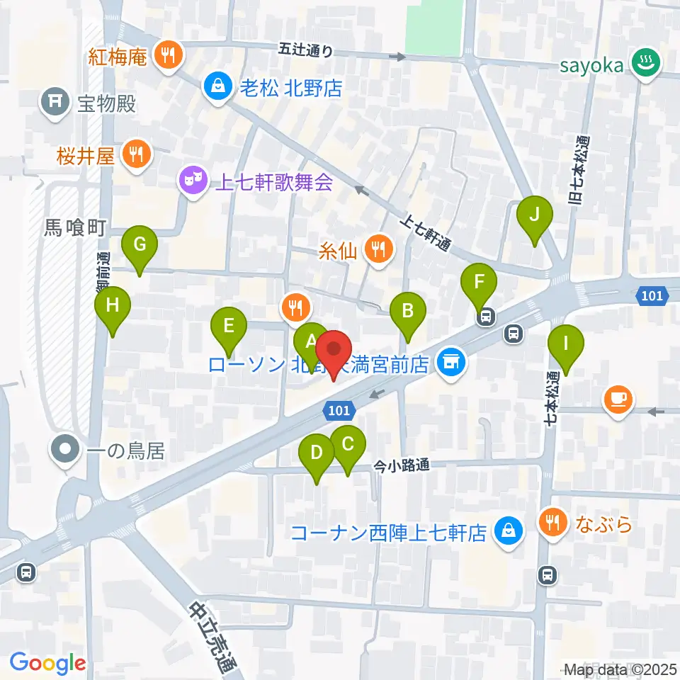 上手楽器周辺の駐車場・コインパーキング一覧地図