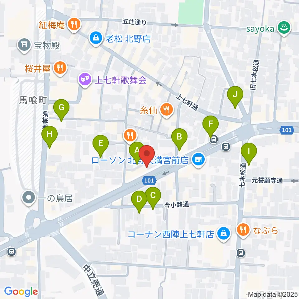 上手楽器周辺の駐車場・コインパーキング一覧地図