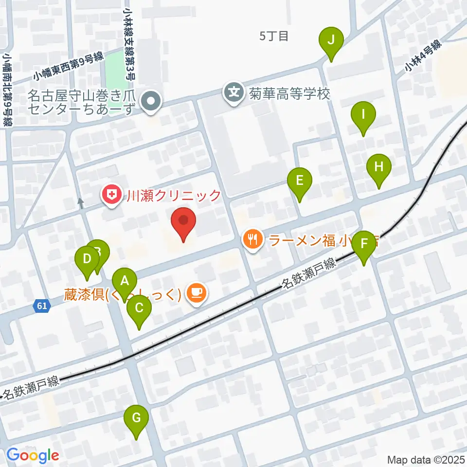 守山音楽センター ヤマハミュージック周辺の駐車場・コインパーキング一覧地図
