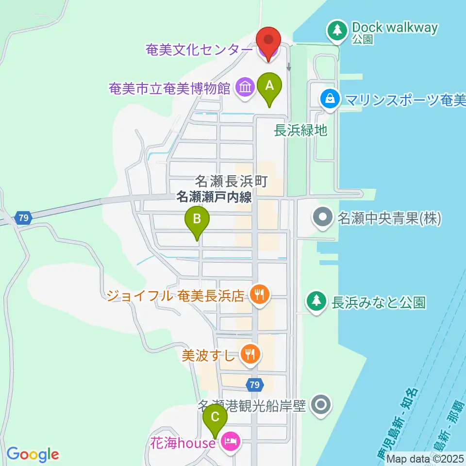 奄美振興会館周辺の駐車場・コインパーキング一覧地図