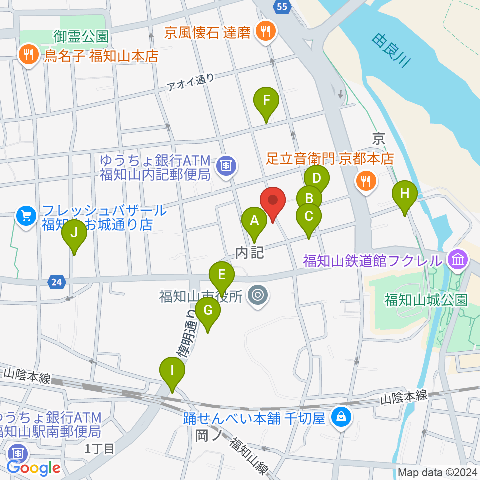 三字屋楽器店周辺の駐車場・コインパーキング一覧地図