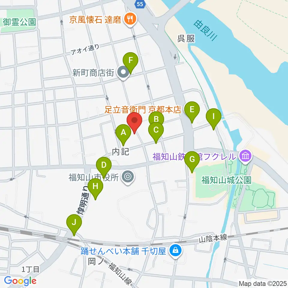 三字屋楽器店周辺の駐車場・コインパーキング一覧地図
