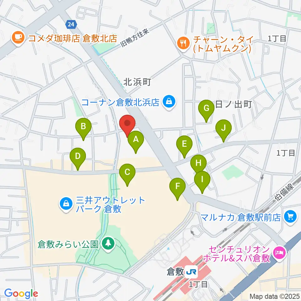 伊丹典子マンドリン教室周辺の駐車場・コインパーキング一覧地図