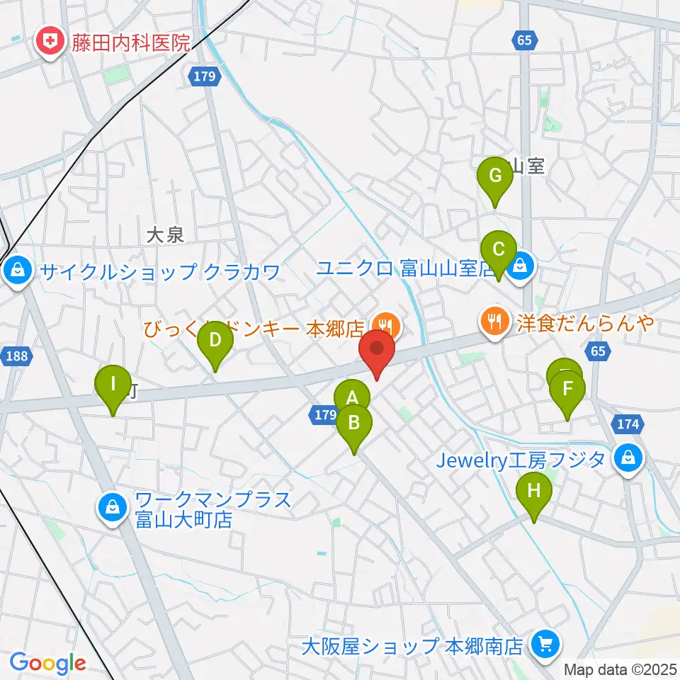 開進堂楽器 MPC富山南周辺の駐車場・コインパーキング一覧地図